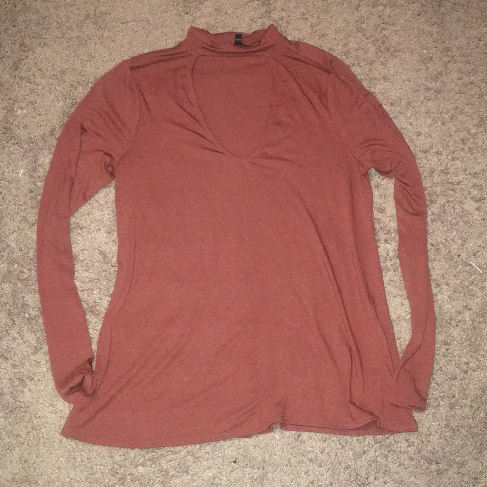 Express Mock Neck Blouse
